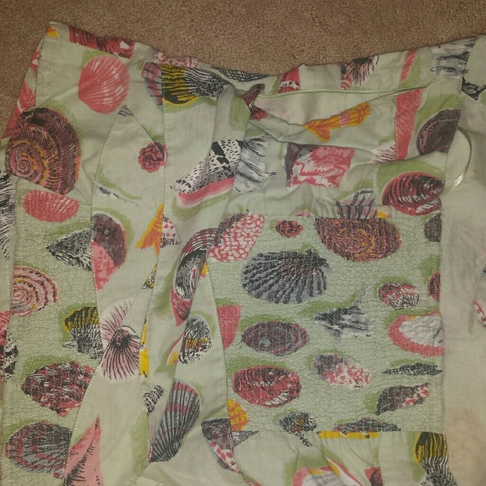 Odille anthro seashell print halter top - Picture 2 of 2